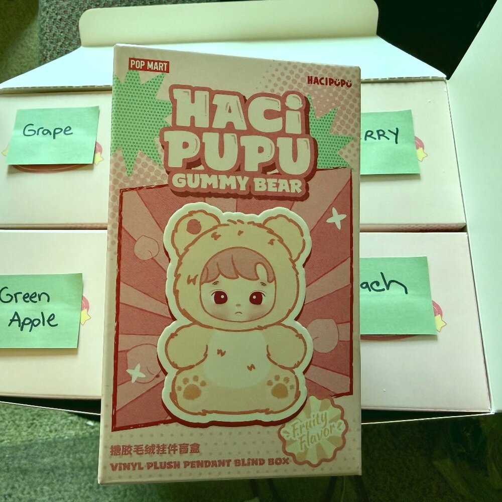POP MART Hacipupu Gummy Bear Series Full Case 6 Pendants Scented NWT Auth